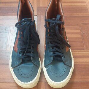 Vans Sk8- Hi Reissue Zip-Navy/Brown